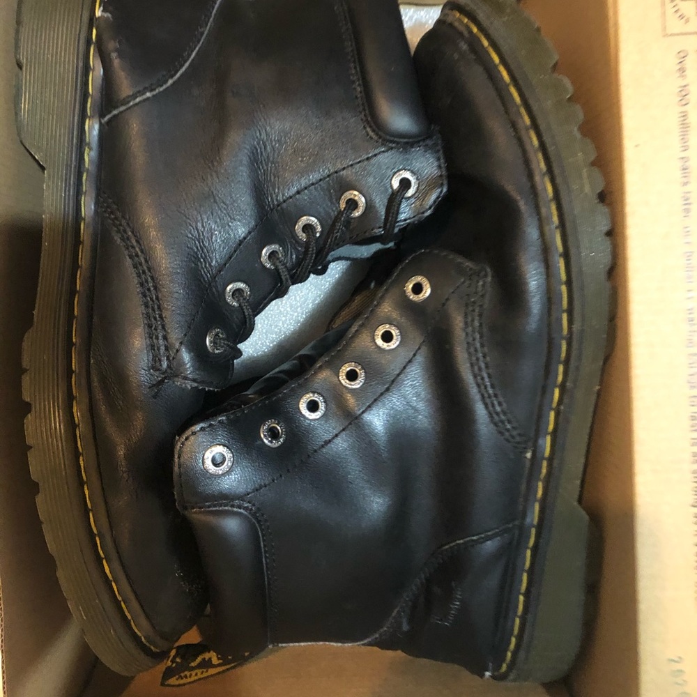 COPY - Dark Grey DR MARTENs men’s sz 12 worn pascal boots